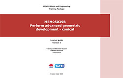MEM05039B Perform advanced geometric development - Conical  Learner guide