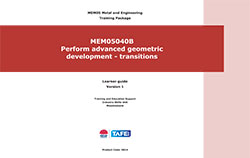 MEM05040B Perform advanced geometric development  Transitions (version 1). 