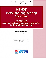 MEM13014A  Apply principles of occupational health and safety in the work environment.