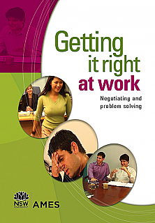 Getting it right at work - negotiating & problem solving  (Workbook & DVD)